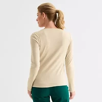Liz Claiborne Womens V Neck Long Sleeve T-Shirt
