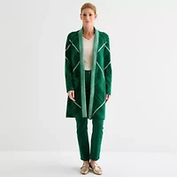 Liz Claiborne Womens Long Sleeve Open Front Cardigan
