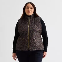 St. John's Bay Womens Plus Midweight Quilted Vest