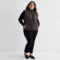 St. John's Bay Womens Plus Midweight Quilted Vest