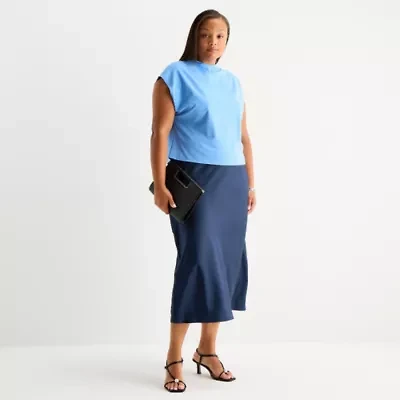 Worthington Womens A-Line Skirt-Plus