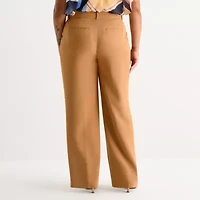Worthington Womens Straight Plus Trouser