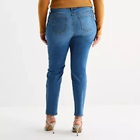 Bold Elements Womens Skinny Fit Plus Jean