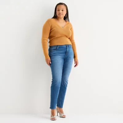 Bold Elements Womens Skinny Fit Plus Jean