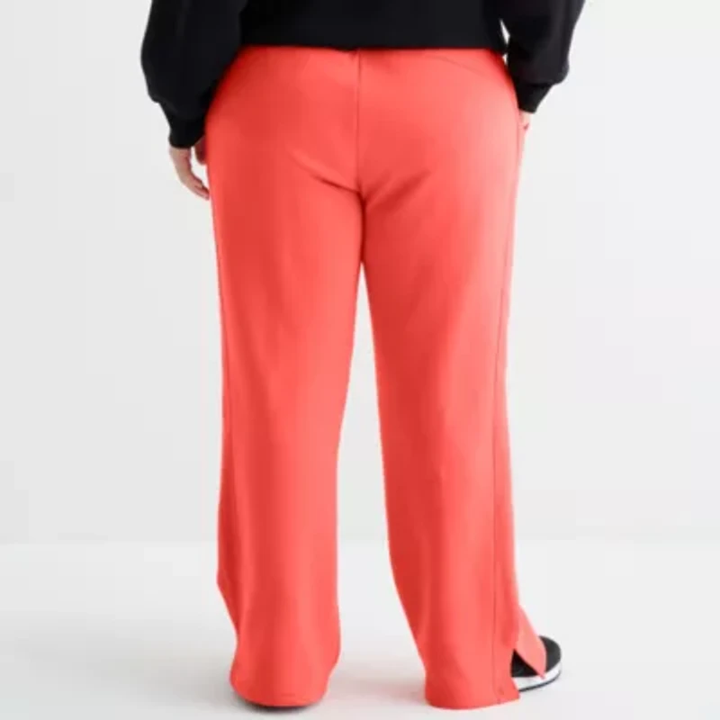 Xersion Womens Super Soft Fleece Straight Leg Sweatpant Plus