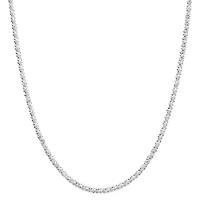 Sterling Silver Criss-Cross Chain Necklace