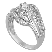 Two Forever Womens 1 CT. T.W. Natural White Diamond 10K Gold Engagement Ring