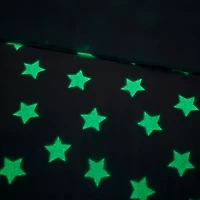 Mi Zone Kids Avery Glow In The Dark Plush Comforter Set with decorative pillow