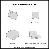 Intelligent Design James Complete Bed Set including Sheets with decorative pillow