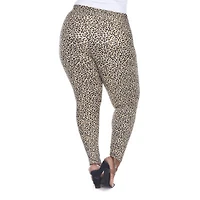 White Mark Womens Mid Rise 26" Plus Full Length Leggings