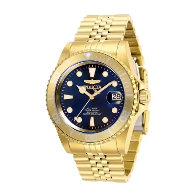Invicta Pro Diver Mens Automatic Gold Tone Stainless Steel Bracelet Watch 30097