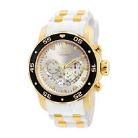 Invicta Pro Diver Mens Chronograph White Strap Watch 20292