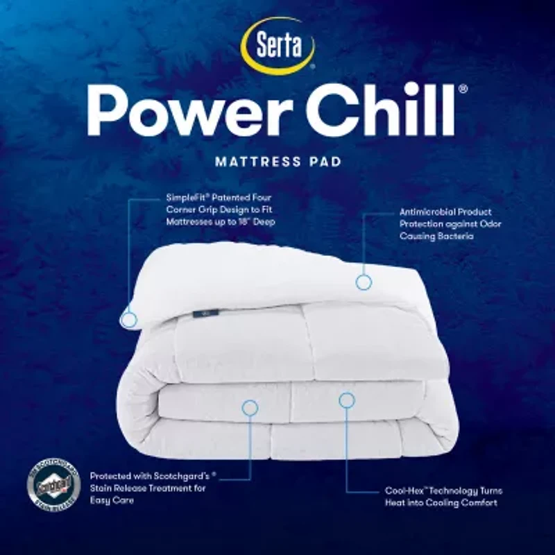 Serta® Power Chill Mattress Pad