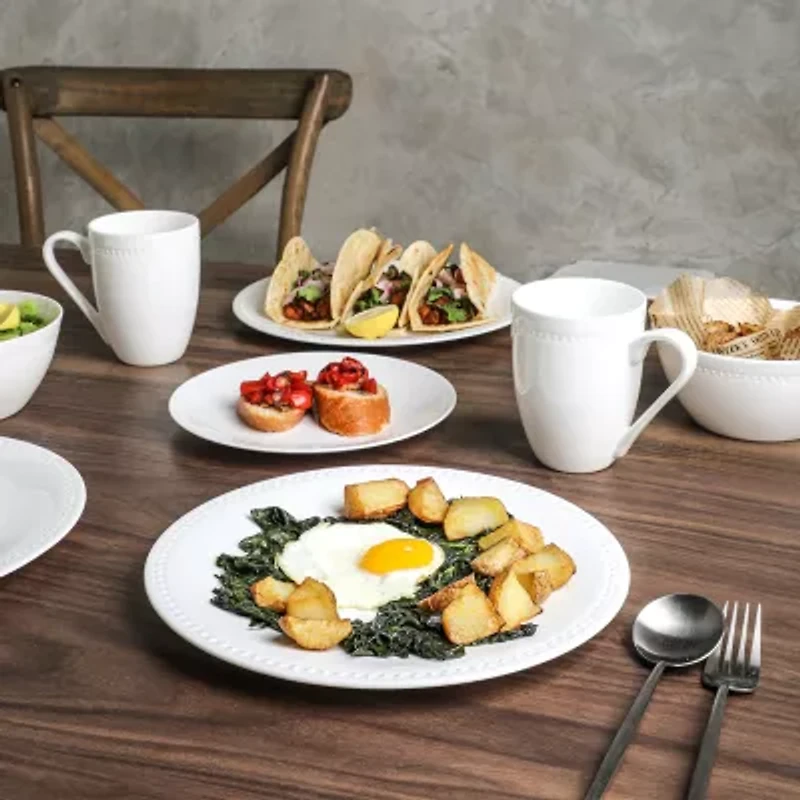 Stone + Lain Ava 16 Piece Bone China Dinnerware Set
