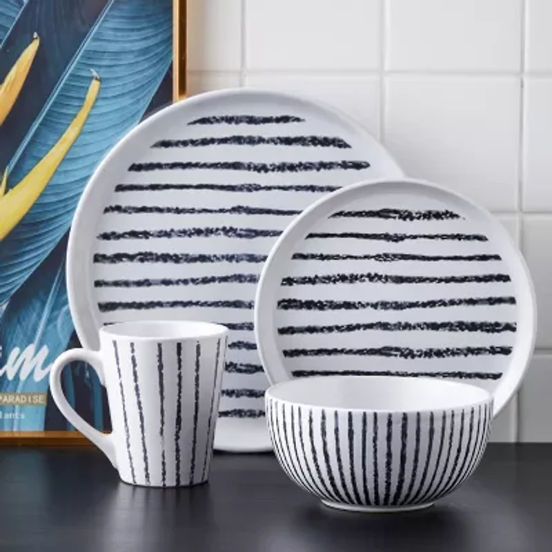 Stone + Lain Nova 16-pc. Stoneware Dinnerware Set