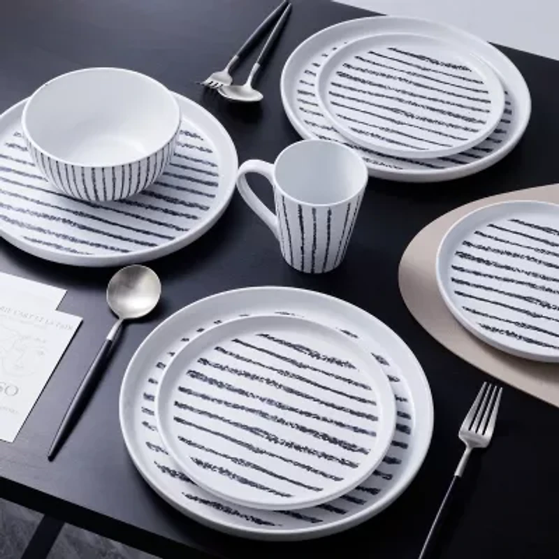 Stone + Lain Nova 16-pc. Stoneware Dinnerware Set