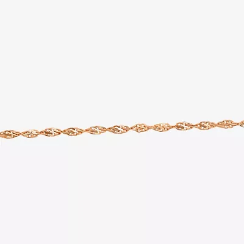 Womens 14K Two Tone Gold 16 Inch Fashion Chain Necklace