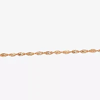 Womens 14K Two Tone Gold 16 Inch Fashion Chain Necklace