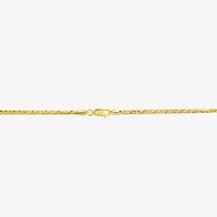 Unisex Adult 14K Gold 18 Inch Wheat Chain Necklace