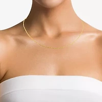 Made in Italy Womens 18K Gold 16 Inch Singapore Chain Necklace