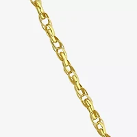 Made in Italy Unisex Adult 18K Gold 18 Inch Rolo Chain Necklace