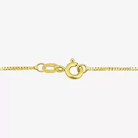 Made in Italy Womens 18K Gold 20 Inch Box Chain Necklace