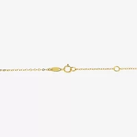 Womens 10K Gold 17 Inch Pendant Necklace