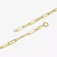 Womens 20 - 24 Inch 14K Gold Link Necklace Paperclip