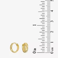 Womens 14K Gold 9mm Hoop Earrings