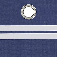 Under the Stars Kids Hayden Stripe Grommet Top Energy Saving 100% Blackout Single Curtain Panel