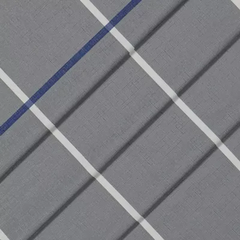 Under the Stars Kids Hayden Plaid Grommet Top Energy Saving 100% Blackout Single Curtain Panel