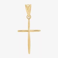 Womens 14K Gold Cross Pendant