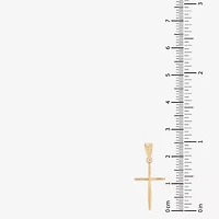 Womens 14K Gold Cross Pendant