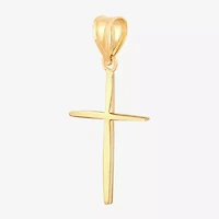 Womens 14K Gold Cross Pendant