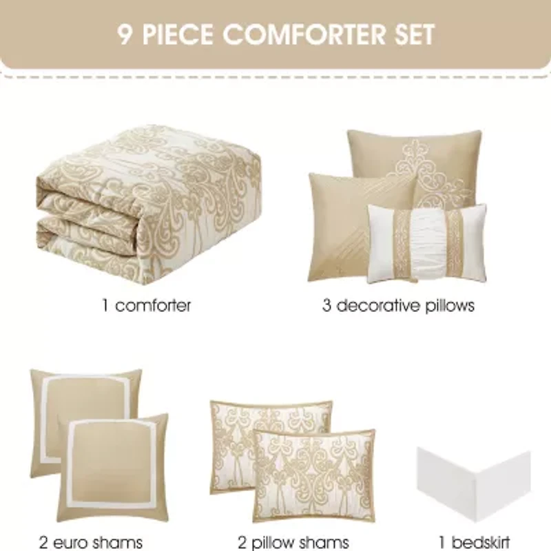 Stratford Park Alethea 9-pc. Lightweight Comforter Set