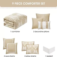 Stratford Park Alethea 9-pc. Lightweight Comforter Set