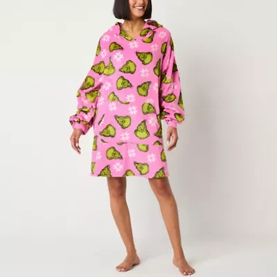 Womens Long Sleeve Grinch Fleece Juniors Hoodie