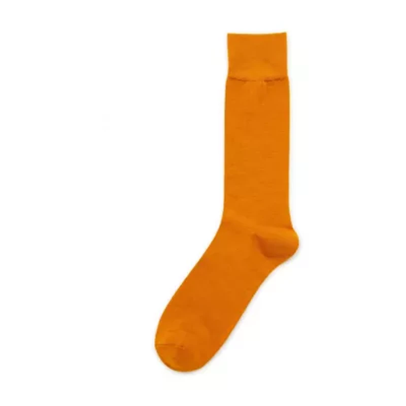J. Ferrar Dress Mens 1 Pair Crew Socks