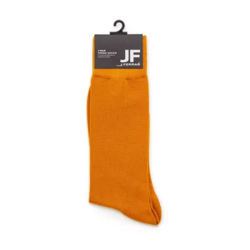 J. Ferrar Dress Mens 1 Pair Crew Socks