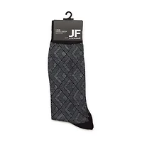 J. Ferrar Dress Mens 1 Pair Crew Socks