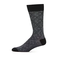 J. Ferrar Dress Mens 1 Pair Crew Socks