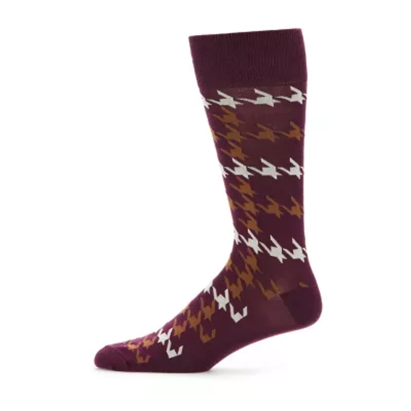 J. Ferrar Dress Mens 1 Pair Crew Socks