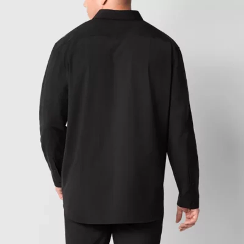Stylus Mens Long Sleeve Regular Fit Big and Tall Button-Down Shirt