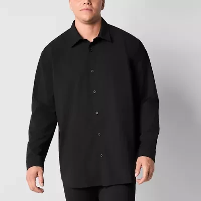 Stylus Mens Long Sleeve Regular Fit Big and Tall Button-Down Shirt