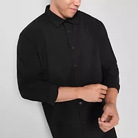 Stylus Mens Long Sleeve Regular Fit Big and Tall Button-Down Shirt