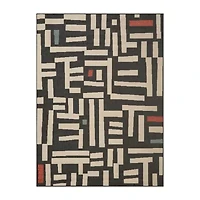 LR Home Graphic Print 24"X36" Indoor Outdoor Rectangular Accent Rug