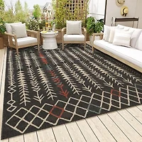 LR Home Tribal Eclectic 24"X36" Indoor Outdoor Rectangular Accent Rug