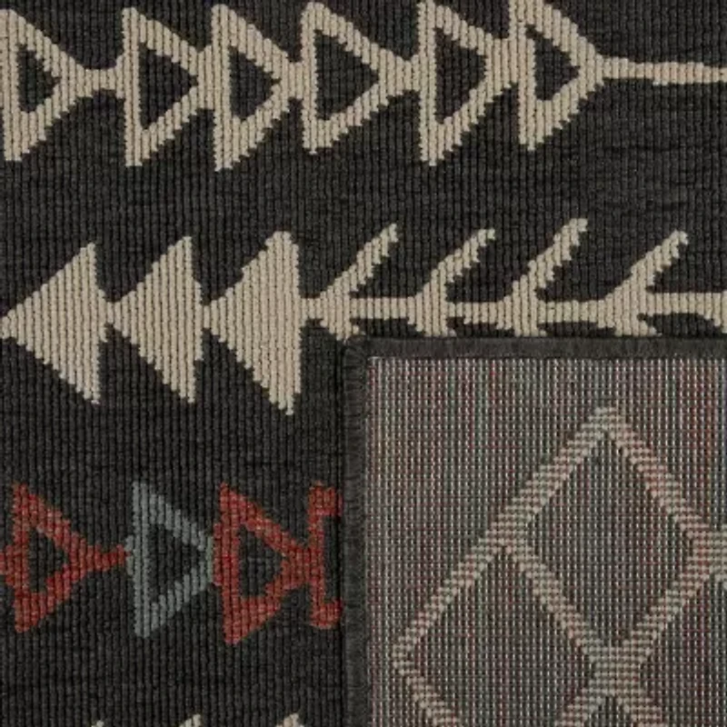 LR Home Tribal Eclectic 24"X36" Indoor Outdoor Rectangular Accent Rug