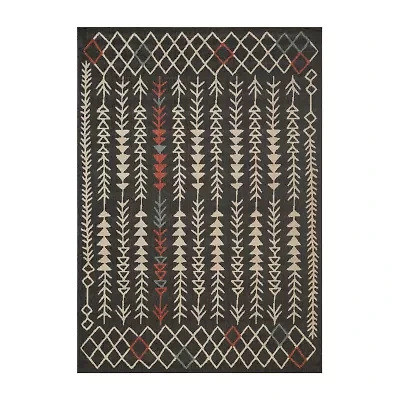LR Home Tribal Eclectic 24"X36" Indoor Outdoor Rectangular Accent Rug