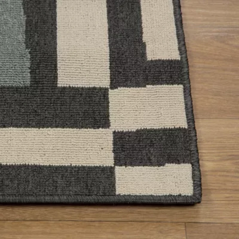 LR Home Graphic Print Indoor Outdoor Rectangular Area Rug